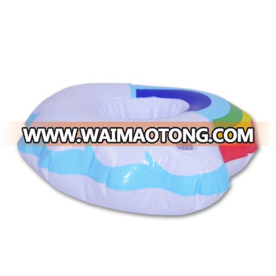 Plastic tray with Rainbow cup holder inflatable Rainbow with cloud holder for pool Beverages