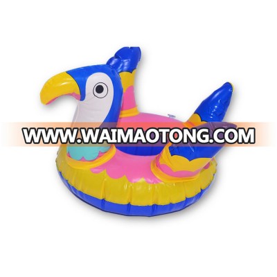 Mini design buoy Colorful holder toy Inflatable Parrot Cup holder for Summer Drink