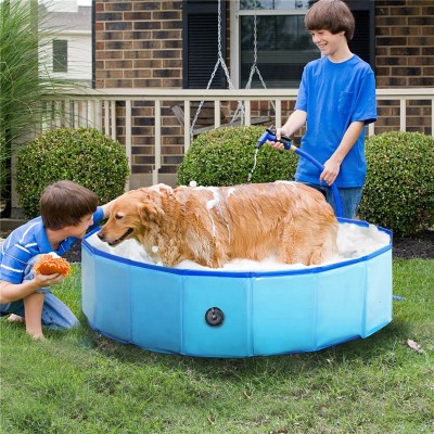 Foldable Dog Pet Bath Pool Collapsible Dog Pet Pool Bathing Tub Kiddie Pool for Dogs Cats and Kids with factory price